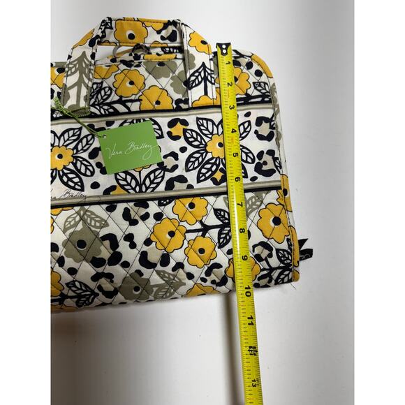 Vera Bradley Go Wild 3 Fold Travel Hanging Organizer New With Tags Yellow Black - Picture 5 of 11